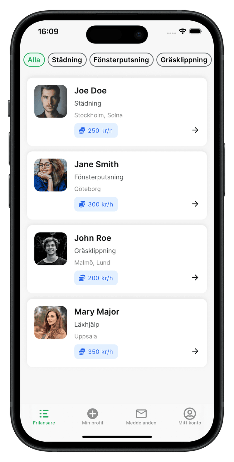 Treder App Screenshot